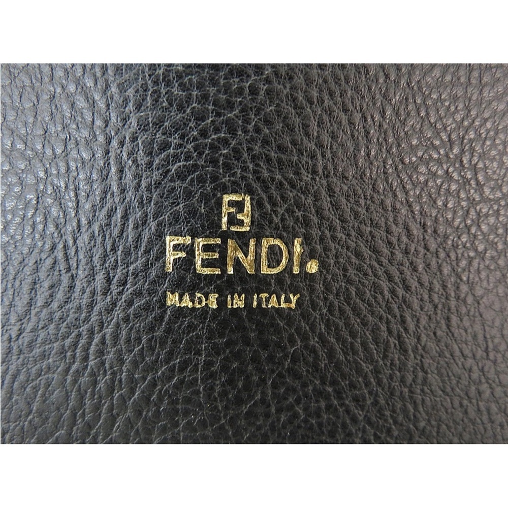 Fendi Black and Brown Striped Cosmetic Case - Picture 10 of 12